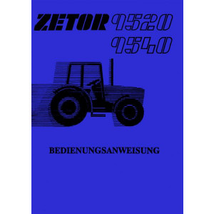 Zetor 9520 und 9540 Betriebsanleitung