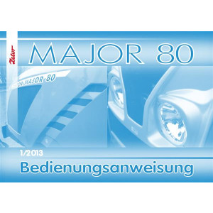 Zetor Major 80 Bedienungsanweisung