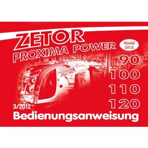 Zetor Proxima Power 90, 100, 110, 120  Bedienungsanweisung