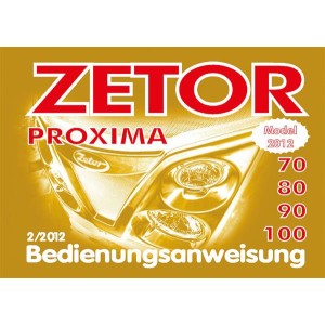 Zetor Proxima 70, 80, 90, 100 Bedienungsanweisung