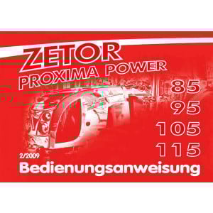 Zetor Proxima Power 85, 95, 105, 115  Bedienungsanweisung