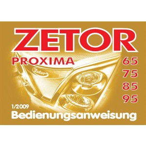 Zetor Proxima 65, 75, 85, 95 Bedienungsanweisung