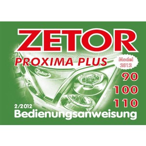 Zetor Proxima Plus 90, 100, 110 Bedienungsanweisung