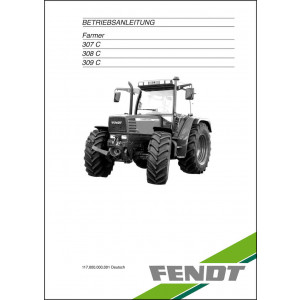 Fendt Farmer 307C 308C 309C 1998 Betriebsanleitung