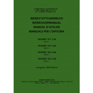 Fendt Favorit 611 612 614 615 LSA Werkstatthandbuch