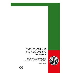 Steyr CVT120 CVT130 CVT150 CVT170 Traktor Betriebsanleitung