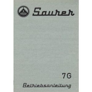 Saurer 7G Betriebsanleitung