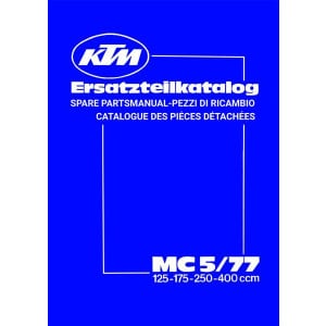 KTM MC 5/77, 125 175 250 400 ccm Ersatzteilkatalog