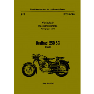 Puch 250 SG Kraftrad Ersatzteilkatalog