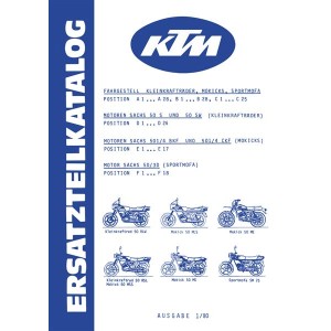 KTM Kleinkraftrad, Mokick, Sportmofa Ersatzteilkatalog