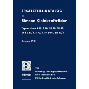Simson Kleinkraftträder S51, S70 und SR50, SR80 Ersatzteilkatalog
