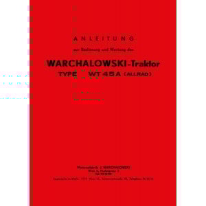 Warchalowski WT45A Betriebsanleitung und Ersatzteilliste