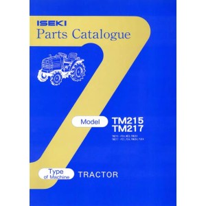 Iseki Traktoren TM215 TM217 Parts Catalogue