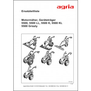 Agria 5500 Ersatzteilliste