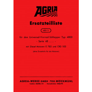 Agria 4800 Ersatzteilliste
