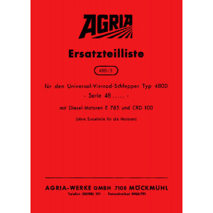 Agria 4800 Ersatzteilliste