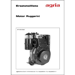 Agria Motor Ruggerini RF120 Ersatzteilliste