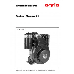 Agria Motor Ruggerini RF120 Ersatzteilliste