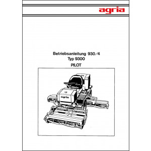 Agria 9300 Pilot Betriebsanleitung