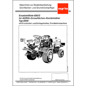 Agria 8300 Ersatzteilliste