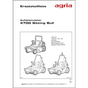 Agria 4700 Ersatzteilliste