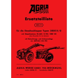 Agria 3800 Ersatzteilliste