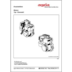 Agria Motor Kawasaki FA 130 D Ersatzteilliste