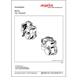 Agria Motor Kawasaki FA 130 D Ersatzteilliste