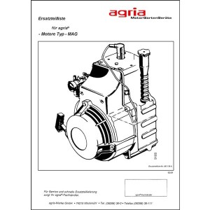 Agria Motor MAG 1026 und 1029 Ersatzteilliste
