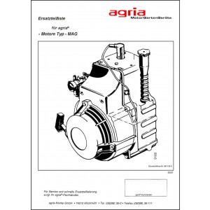 Agria Motor MAG 1026 und 1029 Ersatzteilliste
