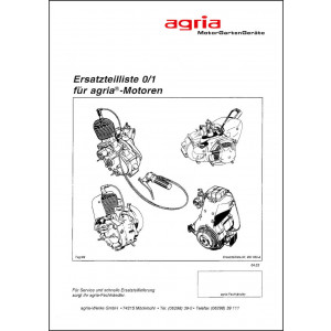 Agria Motor 35 64 65 und 66 Ersatzteilliste