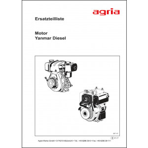 Agria Motor Yanmar Ersatzteilliste