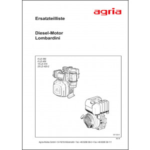 Agria Motor Lombardini Ersatzteilliste