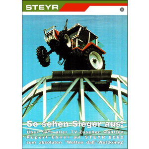 Steyr 8060 Traktor Poster