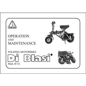 Di Blasi R7-E Operation, Maintenance and Parts