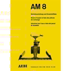 Aebi AM8 Betriebsanleitung und Ersatzteilliste