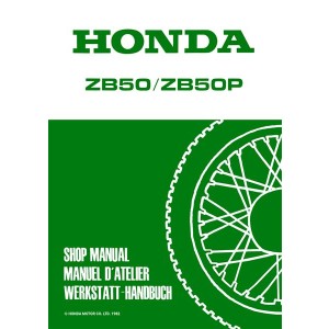 Honda ZB50 / ZB50P Werkstatthandbuch