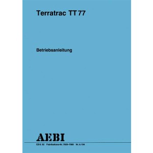 Aebi TT77 Betriebsanleitung