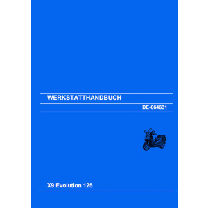 Piaggio Vespa X9 Evolution 125 Werkstatthandbuch