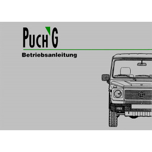 Puch G 230GE 250GD 300GE 300GD 350GD Turbo Betriebsanleitung