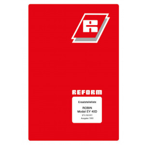 Reform Motor Robin EY 40D Ersatzteilliste