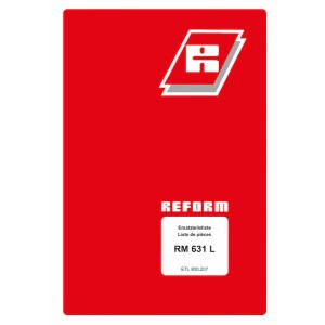 Reform RM 631 L Ersatzteilliste