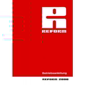 Reform Mähwender 2000 Betriebsanleitung