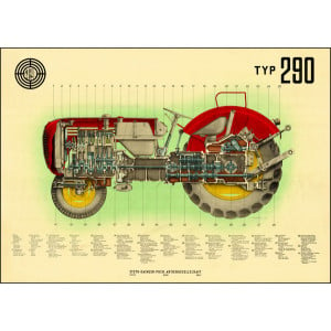 Steyr 290 Traktor Poster