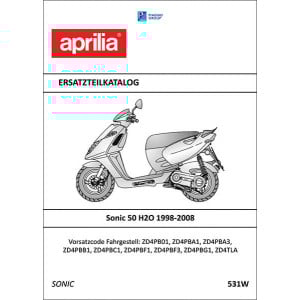 Aprilia Sonic 50 H20 Ersatzteilkatalog