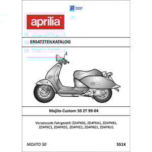 Aprilia Mojito Custom 50 2T Ersatzteilkatalog