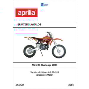 Aprilia Mini RX Challenge Ersatzteilkatalog