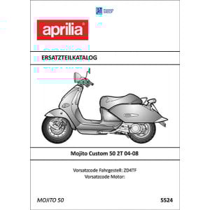 Aprilia Mojito Custom 50 2T Ersatzteilkatalog