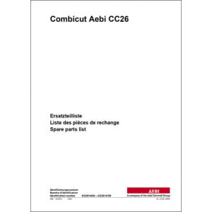 Aebi CC26 Combicut Ersatzteilliste