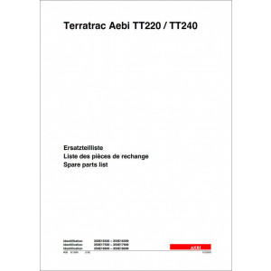 Aebi TT220 und TT240 Terratrac Ersatzteilliste